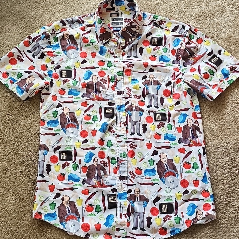 THE RSVLTS THE OFFICE KEVIN’S FAMOUS CHILI MEN'S Size M Malones Family Recipes